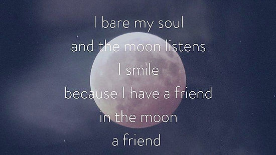 the moon and my song
